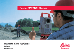 Manuale d`uso TC(R)110
