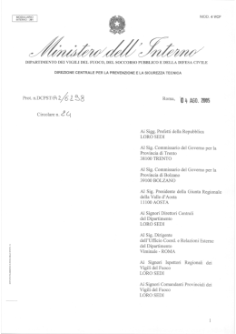 MOD. 4 VCF DIPARTIMENTO DEI VIGILI DEL FUOCO.I DEL