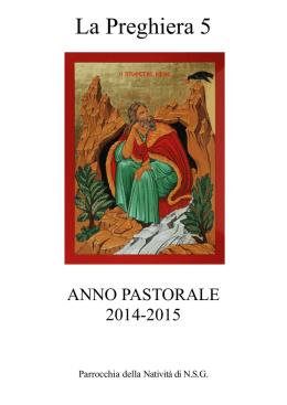 Quinto Libretto - Parrocchia della Natività