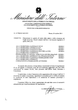 dipartimento della pubblica sicurezza