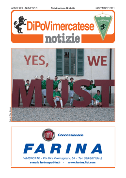 DiPo Calcio .:. Giornalino Novembre 2011