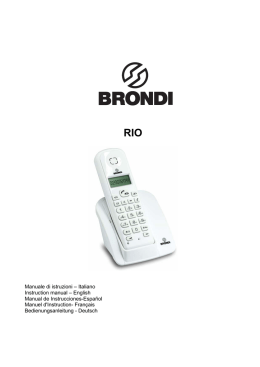 Manuale di istruzioni &ndash; Italiano Instruction manual