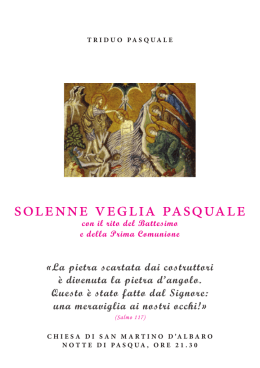 Veglia Pasquale [4 Aprile 2015] - Parrocchia San Martino d`Albaro