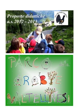 LIBRETTO DIDATTICO Parco Orobie 2012
