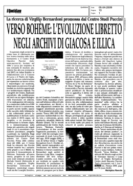 Il Quotidiano di Foggia - Centro Studi Giacomo Puccini