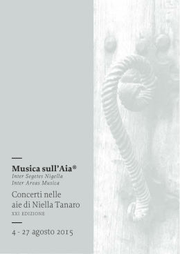 Musica sull`Aia&reg; Concerti nelle aie di Niella Tanaro 4