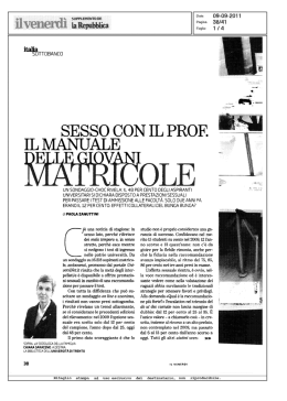 Sesso con il prof. Il manuale delle giovani matricole
