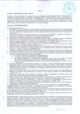 Statuto - AssoCompliance