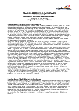 Contributo della SMS Bertani di Genova