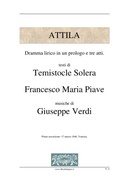 Libretto - Libretti d`opera italiani