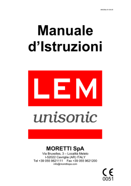 Manuale d`Istruzioni