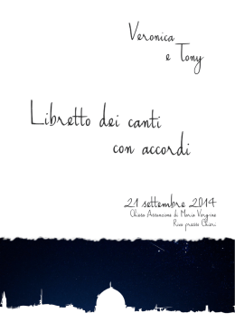 Scarica Libretto dei canti con accordi AccordiVeT