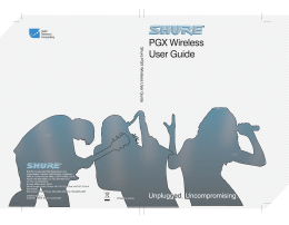 Shure PGX Wireless