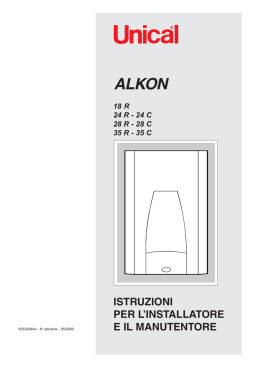 ISTRUZIONI PER L`INSTALLATORE E IL MANUTENTORE