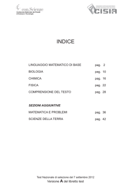 INDICE - Cisia
