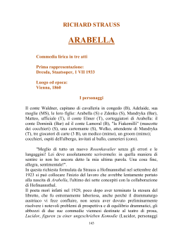 Arabella - Magia dell`opera