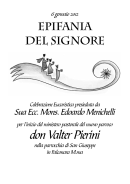 Scarica qui il libretto del rito liturgico