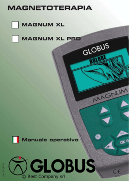 MANUALE USO GLOBUS MAGNUM XL