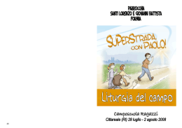 Libretto Liturgia - Parrocchia Santi Lorenzo e Giovanni Battista Formia