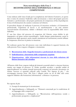 Nota metodologica 2 - Valico validazione libretto formativo
