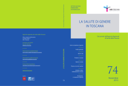 la salute di genere in toscana - Consiglio regionale della Toscana