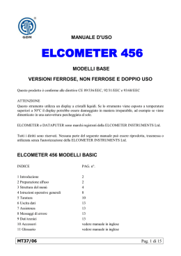 modelli base versioni ferrose, non ferrose e doppio uso - gdm