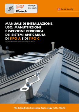 MANUALE DI INSTALLAZIONE, USO, MANUTENZIONE E