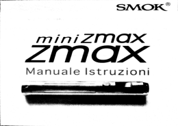 Scarica il Manuale operativo d`uso miniZMAX Manuale di Istruzioni
