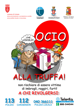 Ocio alla truffa