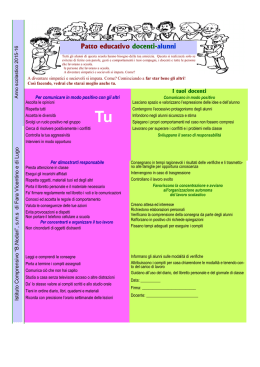 Patto educativo docenti