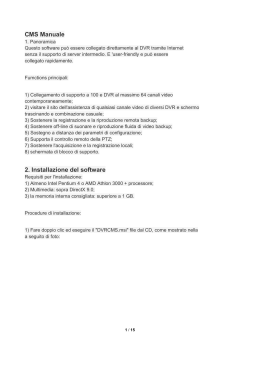 CMS Manuale 2. Installazione del software