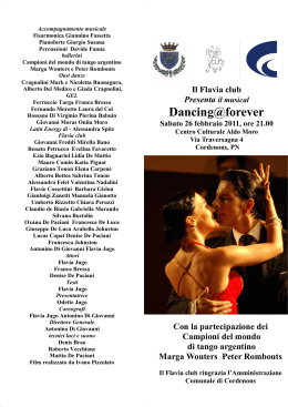 libretto serata dancing Cordenons