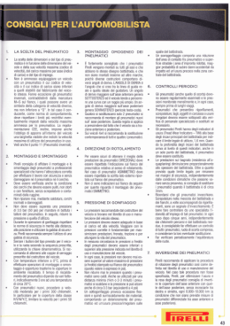 la scelta del pneumatico