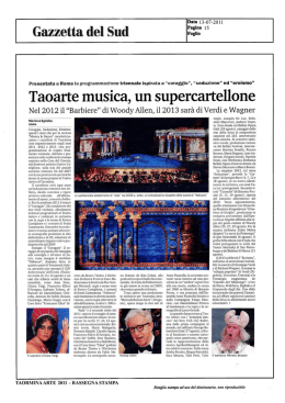 13072011 GAZZETTA DEL SUD Taoarte musica un