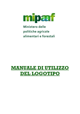 manuale di utilizzo del logotipo - Ministero delle politiche agricole