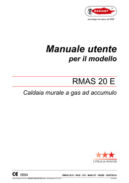 Manuale utente - Certificazione energetica