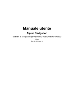Manuale utente - Alpine Europe