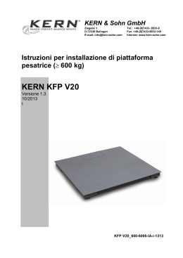 KERN KFP V20 - KERN & SOHN GmbH
