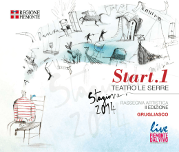 scarica il libretto! - LIVE Piemonte dal Vivo &ndash; Circuito regionale dello