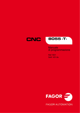 CNC 8055 - Manuale di programmazione