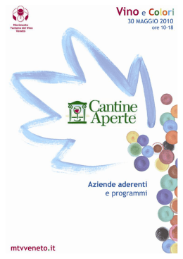 Libretto Cantine Aperte 2010 Veneto