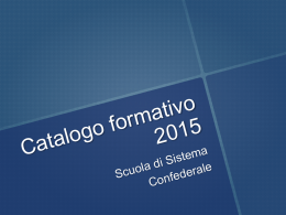 il libretto formativo confederale