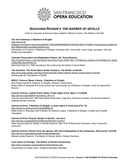 The Barber of Seville Websites
