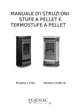 manuale d`istruzioni stufe a pellet e termostufe a pellet