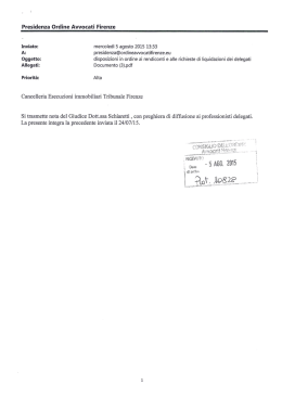 disposizioni in ordine ai rendiconti da parte del giudice delle