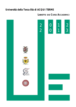 Universit&agrave; della Terza Et&agrave; di ACQUI TERME
