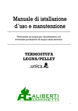 MANUALE termostufa UNICA