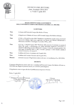 Tasse A.a. 2015-2016 - Universit&agrave; Campus Bio