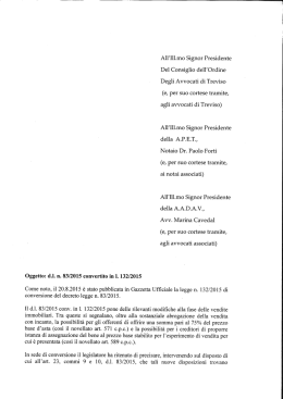 d.l. n. 83/2015 convertito in l. 132/2015