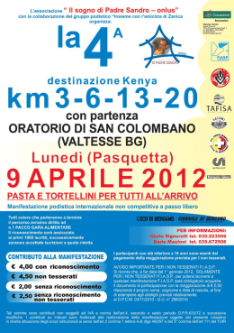 4° gara libretto 2012